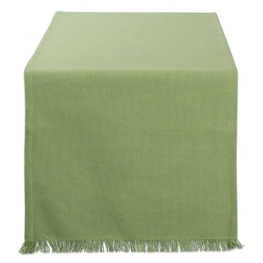 DII® 72" Solid Heavyweight Fringed Table Runner